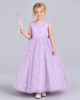 Lilac Ball Gown Girls Formal Dress Front