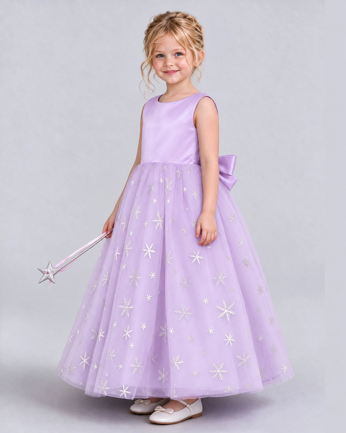 Lilac Ball Gown Girls Formal Dress Side [Shared]