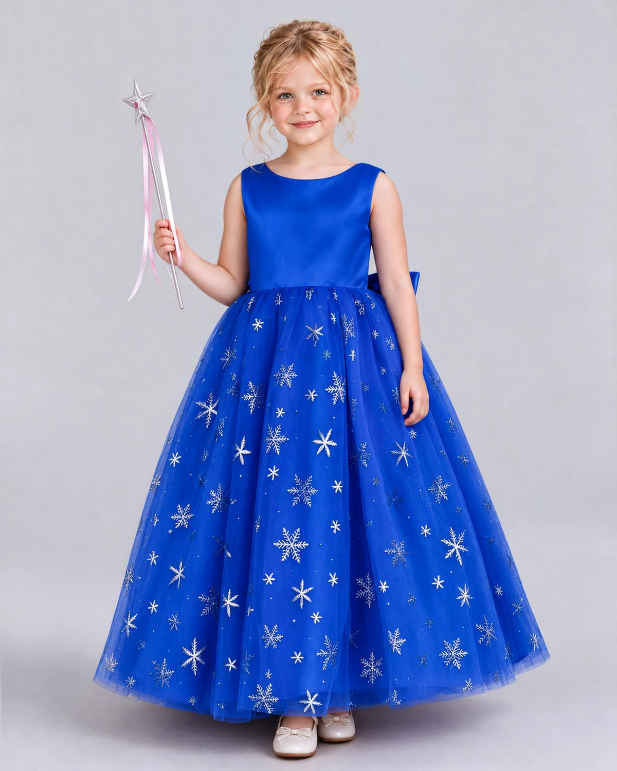 Royal Blue Ball Gown Girls Formal Dress Front
