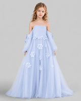 Lavender A-line Girls Pageant Dresses Front