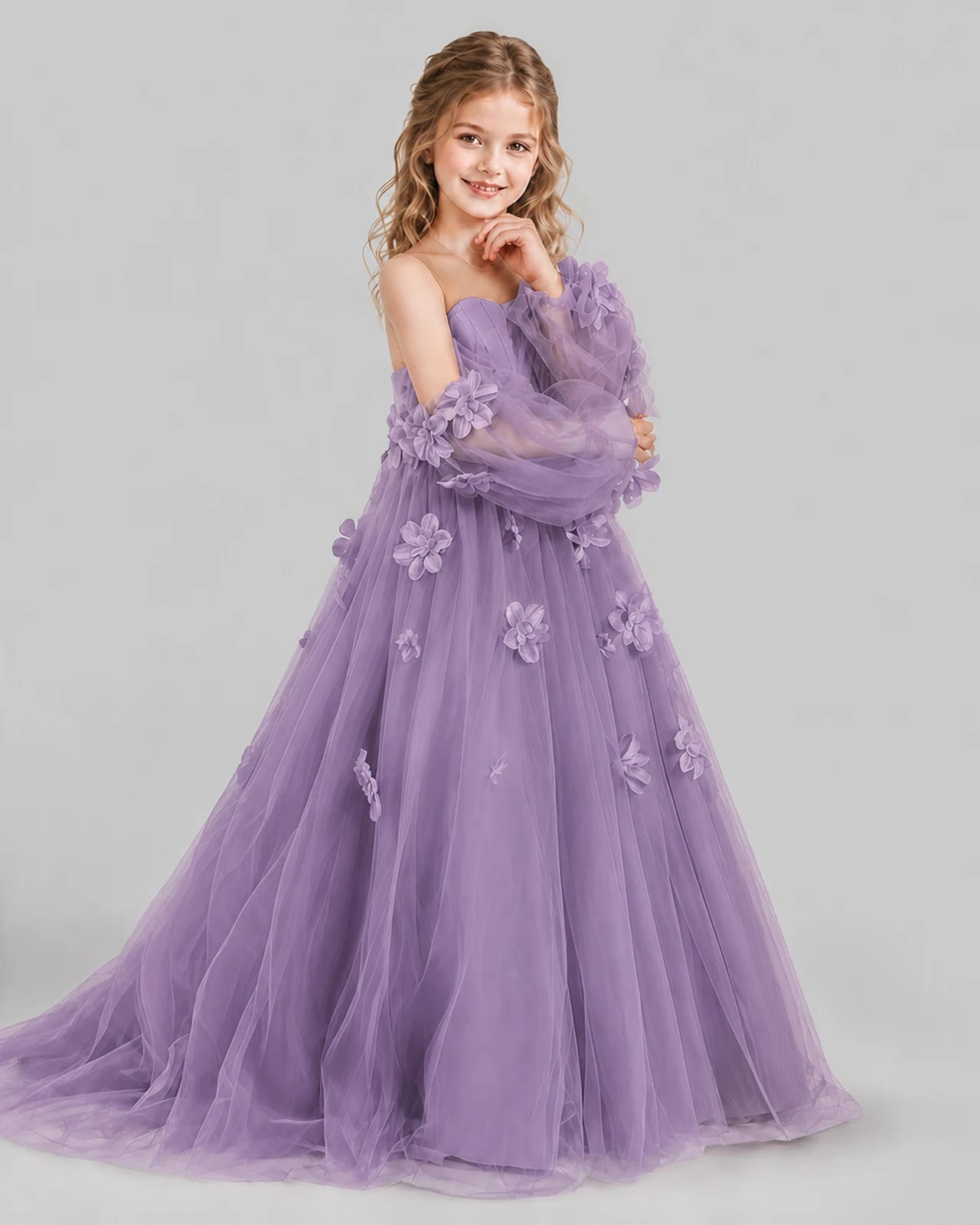 Wisteria A-line Girls Pageant Dresses Side
