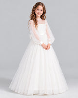 Ivory Ball Gown Girls Formal Dress Pose [Shared]