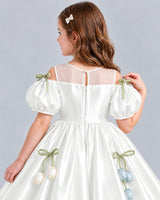 Ivory A-line Flower Girl Dress Back_Detail [Shared]