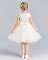 Ivory Ball Gown Girls Formal Dress Back [Shared]