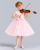 Pink Ball Gown Girls Formal Dress Front