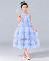 Lavender A-line Girls Formal Dress Front