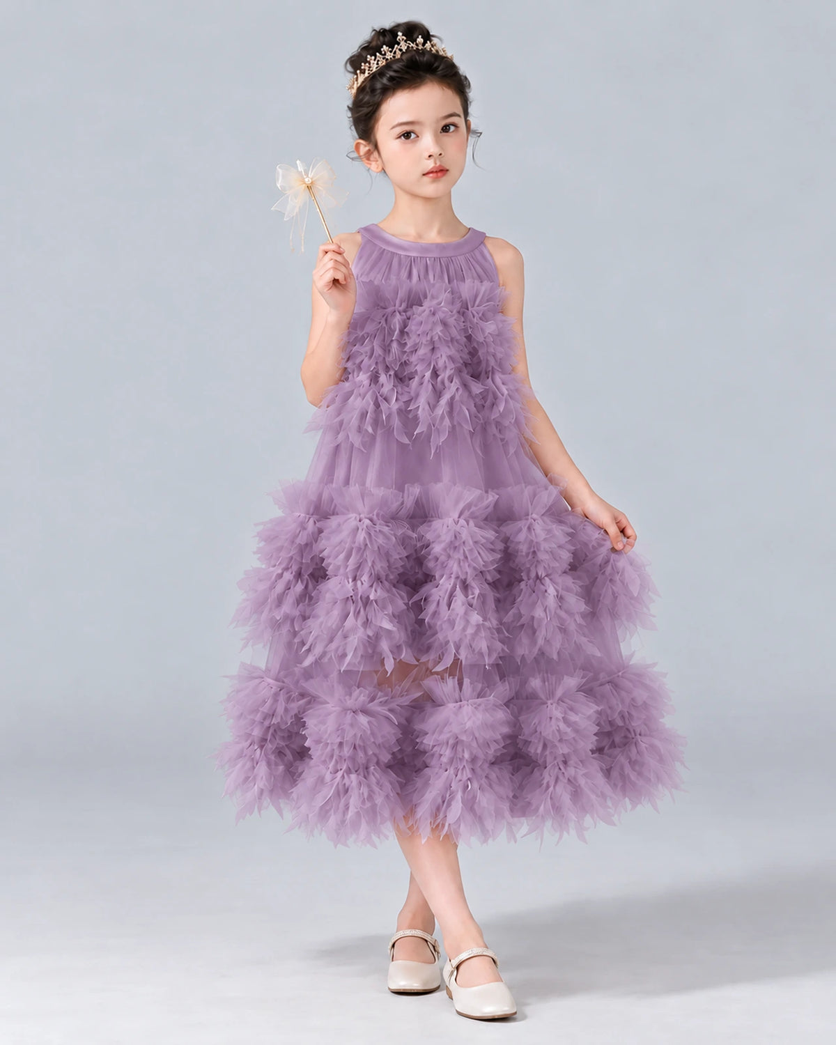 Wisteria A-line Girls Formal Dress Front