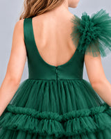 Dark Green Ball Gown Girls Formal Dress Back_Detail [Shared]