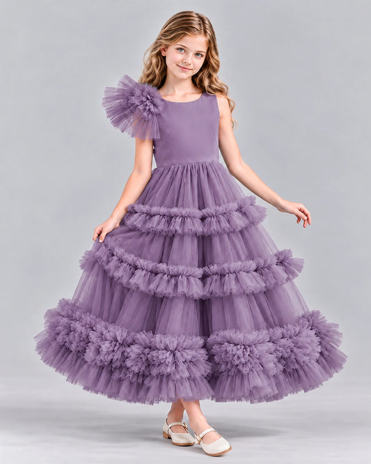 Wisteria Ball Gown Girls Formal Dress Front