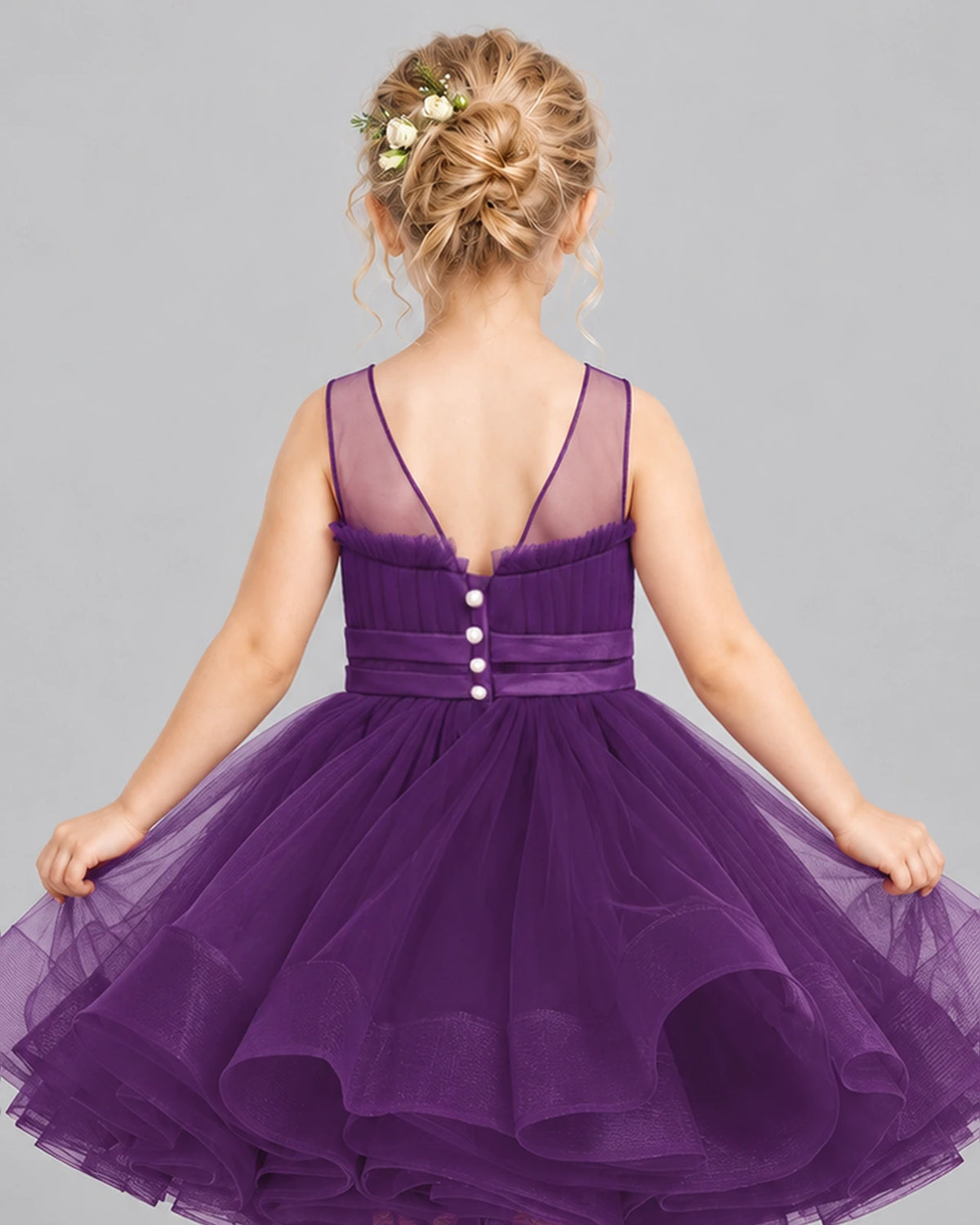 Grape Ball Gown Girls Formal Dress Back_Detail [Shared]