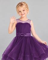 Grape Ball Gown Girls Formal Dress Detail [Shared]