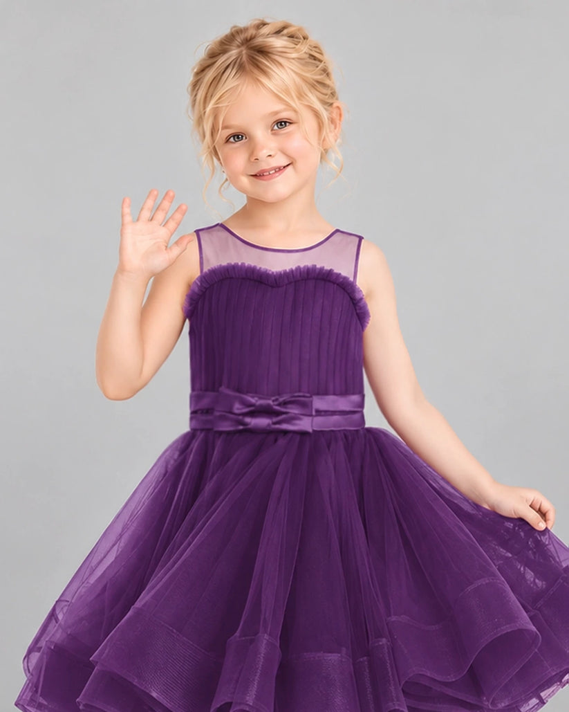 Grape Ball Gown Girls Formal Dress Detail [Shared]