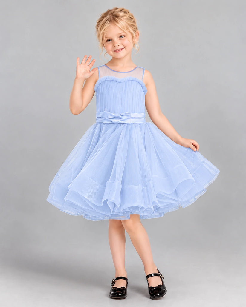 Lavender Ball Gown Girls Formal Dress Front