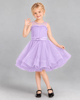 Lilac Ball Gown Girls Formal Dress Front