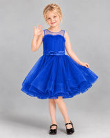 Royal Blue Ball Gown Girls Formal Dress Front