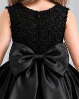 Black Ball Gown Girls Formal Dress Back_Detail [Shared]