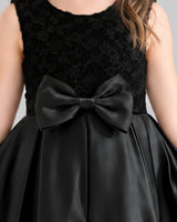 Black Ball Gown Girls Formal Dress Detail [Shared]