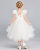 Ivory Ball Gown Flower Girl Dress Back [Shared]