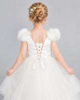 Ivory Ball Gown Flower Girl Dress Back_Detail [Shared]