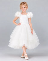 Ivory Ball Gown Flower Girl Dress Pose [Shared]