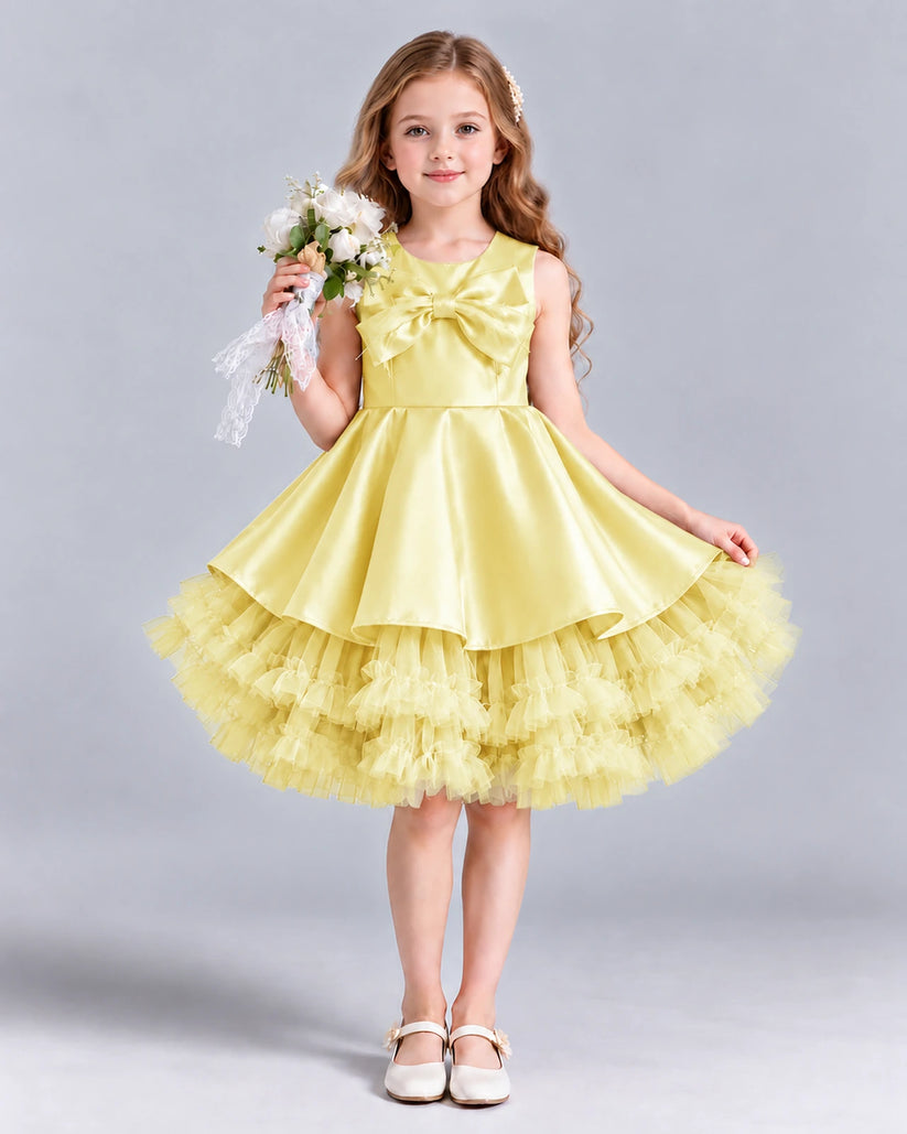 Daffodil Ball Gown Girls Formal Dress Front