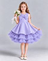 Lavender Ball Gown Girls Formal Dress Front