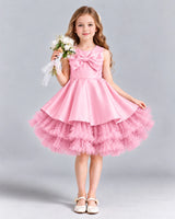 Pink Ball Gown Girls Formal Dress Front