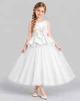 Ivory Ball Gown Girls Formal Dress Front