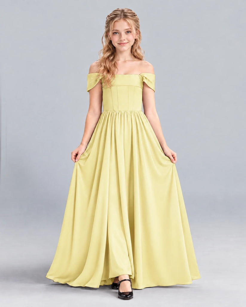 Daffodil A-line Junior Bridesmaid Dress Front