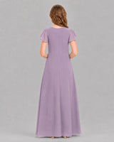 Wisteria A-line Junior Bridesmaid Dresses Back