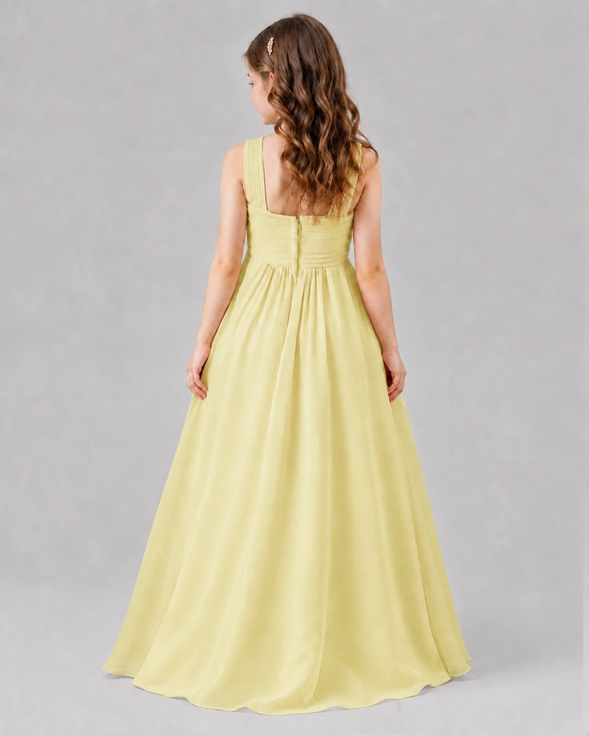 Daffodil A-line Junior Bridesmaid Dresses Back