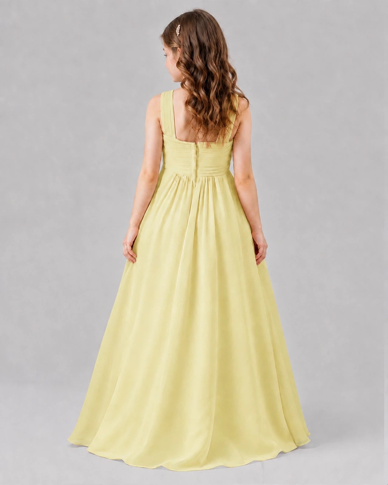 Daffodil A-line Junior Bridesmaid Dresses Back