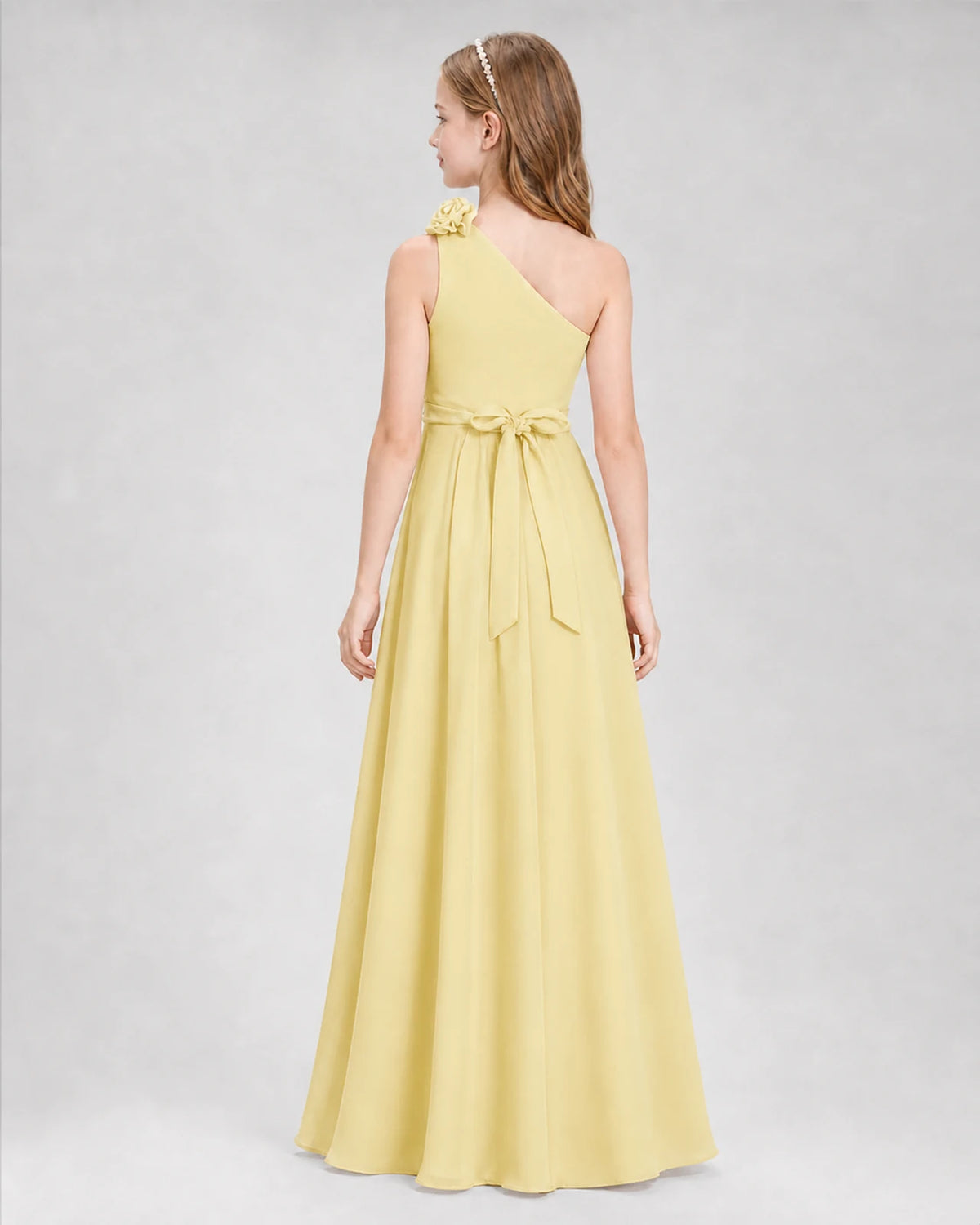 Daffodil A-line Junior Bridesmaid Dresses Back