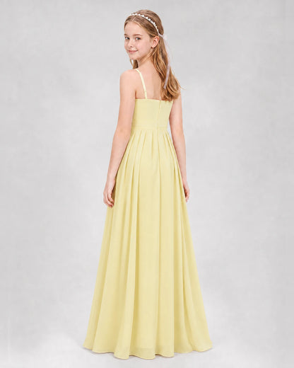 Daffodil A-line Junior Bridesmaid Dresses Back