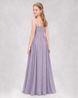 Wisteria A-line Junior Bridesmaid Dresses Back