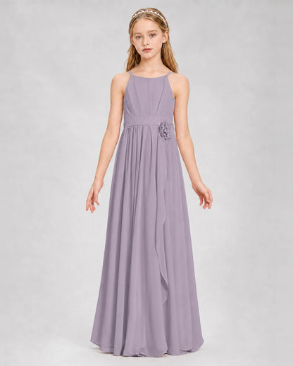 Wisteria A-line Junior Bridesmaid Dresses Front
