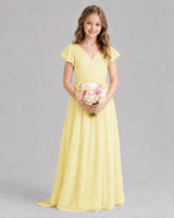 Daffodil A-line Junior Bridesmaid Dresses Front