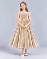 Champagne Ball Gown Girls Formal Dress Front