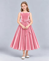 Pink Ball Gown Girls Formal Dress Front