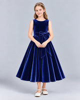 Royal Blue Ball Gown Girls Formal Dress Front