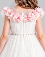 Ivory A-line Girls Formal Dress Back_Detail [Shared]