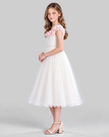 Ivory A-line Girls Formal Dress Side [Shared]