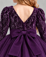 Purple Ball Gown Girls Formal Dress Back_Detail [Shared]
