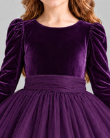 Purple Ball Gown Girls Formal Dress Detail [Shared]