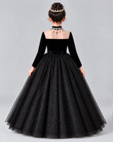 Black Ball Gown Girls Formal Dress Back [Shared]