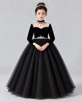 Black Ball Gown Girls Formal Dress Pose [Shared]