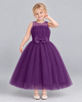 Grape Ball Gown Girls Formal Dress Front
