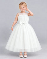 Ivory Ball Gown Girls Formal Dress Front