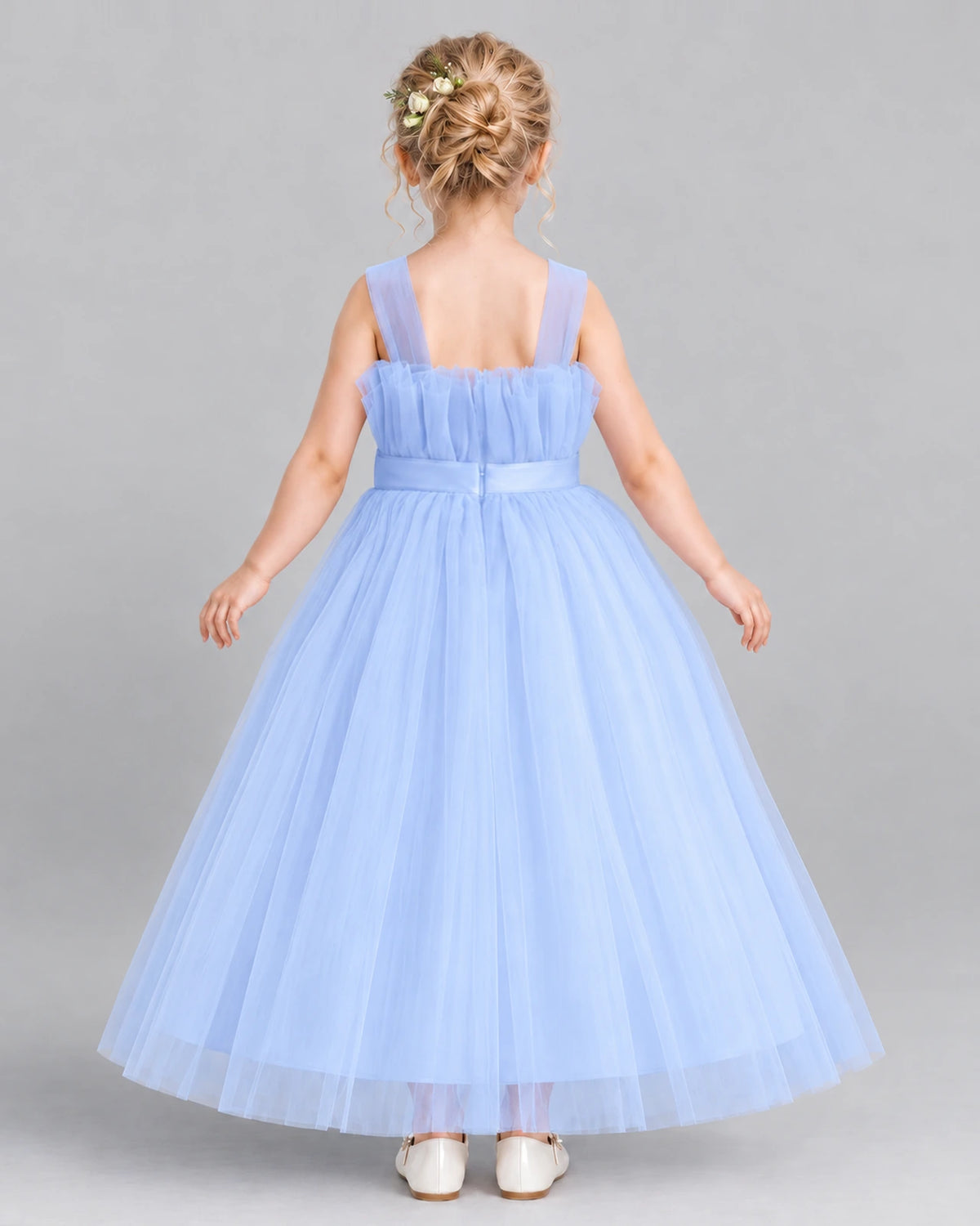 Lavender Ball Gown Girls Formal Dress Back [Shared]