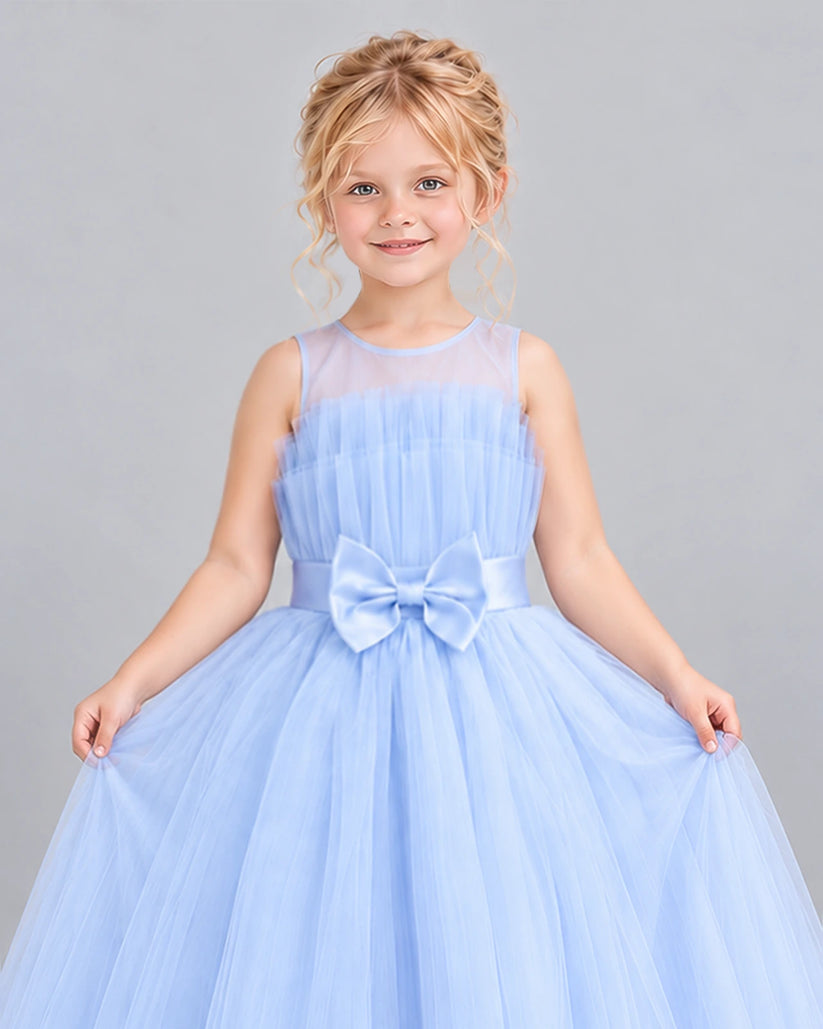 Lavender Ball Gown Girls Formal Dress Detail [Shared]